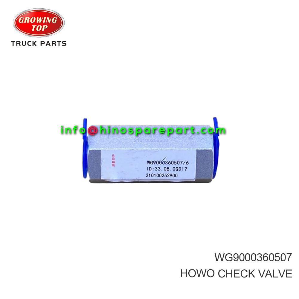 HOWO CHECK VALVE WG9000360507