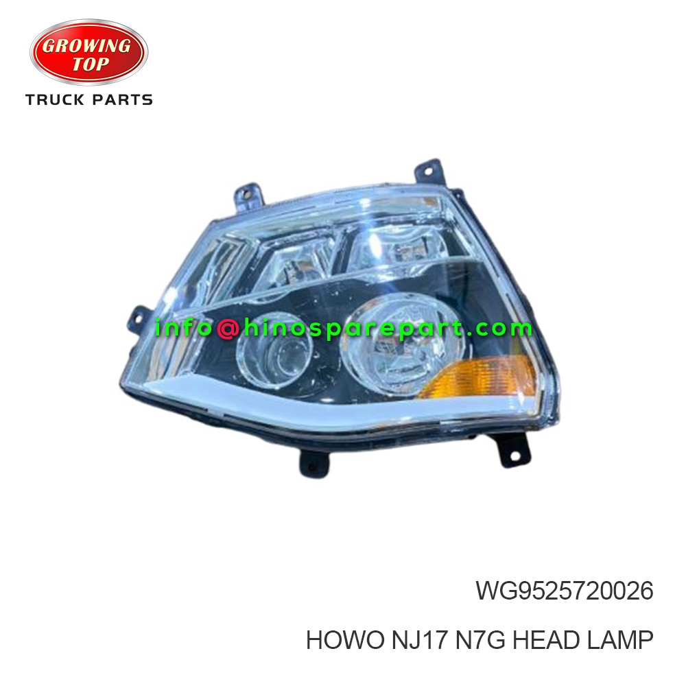 HOWO NJ17 N7G HEAD LAMP WG9525720026