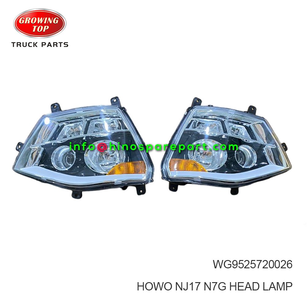 HOWO NJ17 N7G HEAD LAMP WG9525720026